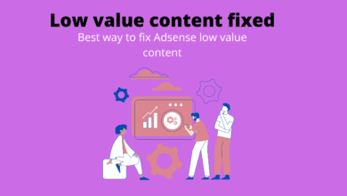 Google Adsense low value content